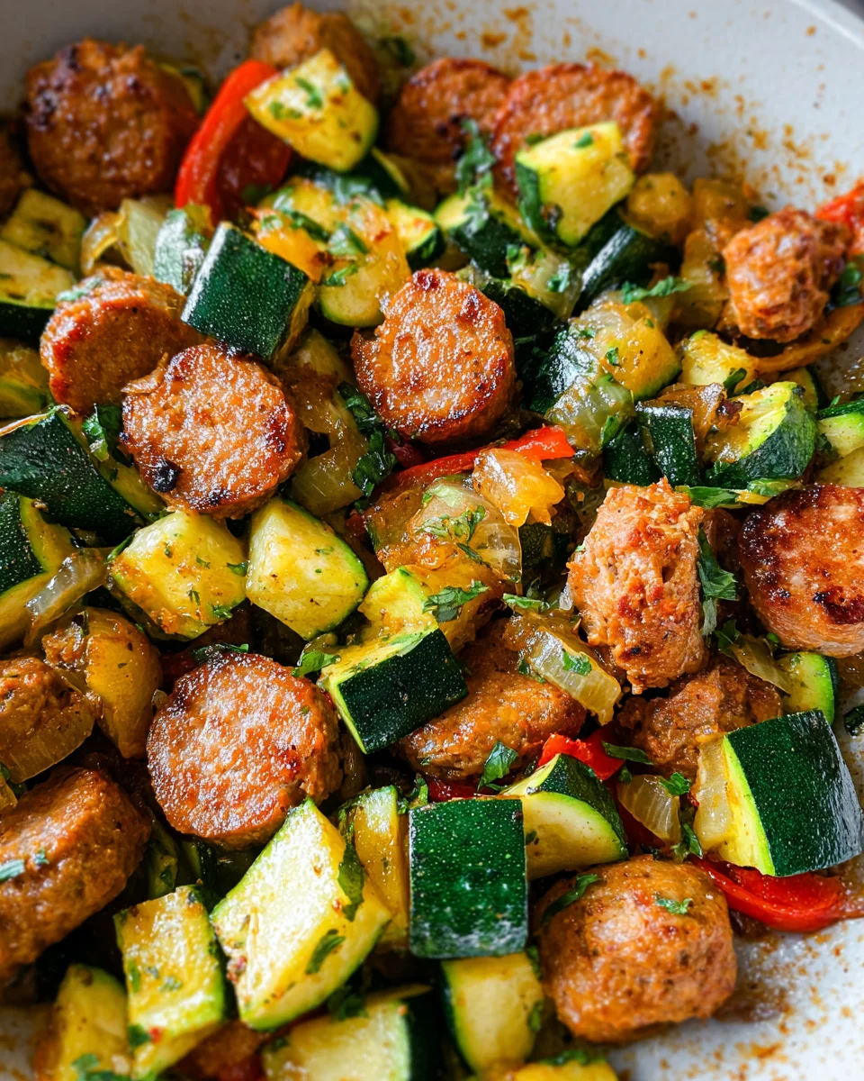 Skillet Sausage and Zucchini 22 Skillet