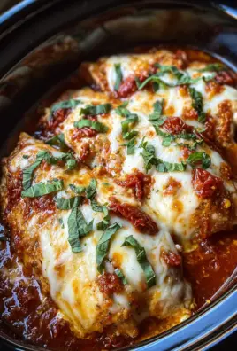 Slow Cooker Cheesy Mozzarella Chicken