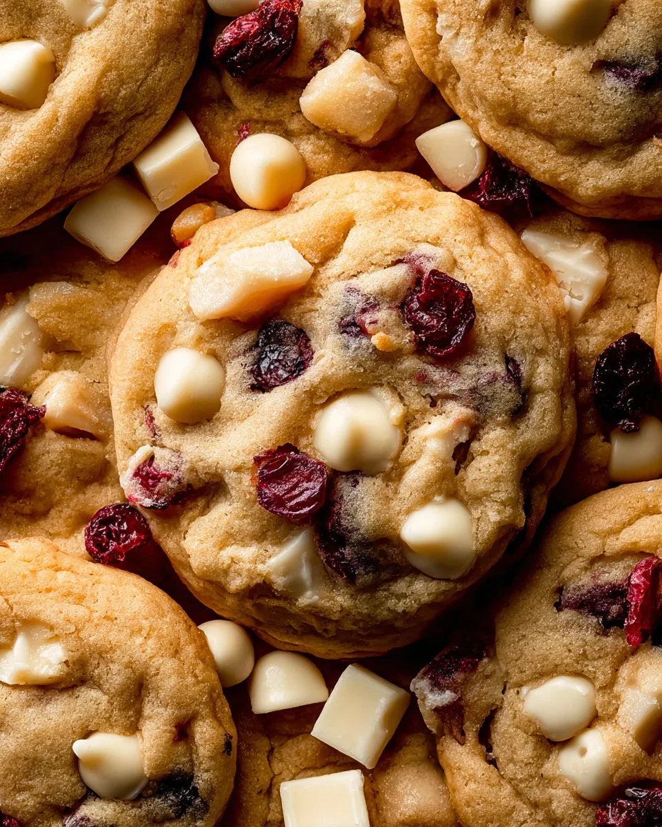 Soft-Baked White Chocolate Cranberry Cookies
