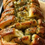 Sourdough Discard Garlic Pull Apart Bread