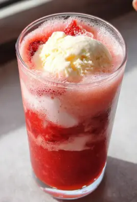 Sparkling Strawberry Float