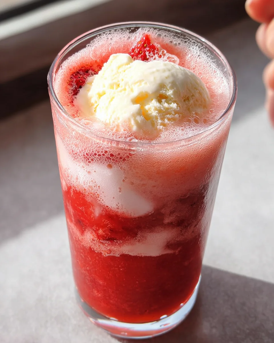 Sparkling Strawberry Float 16 Sparkling Strawberry Float