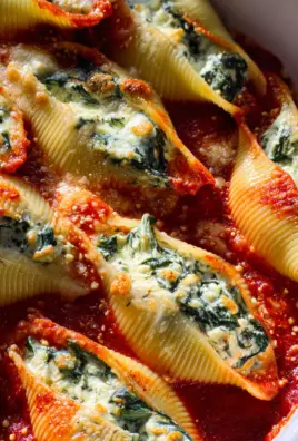 Spinach and Ricotta Stuffed Shells Recipe