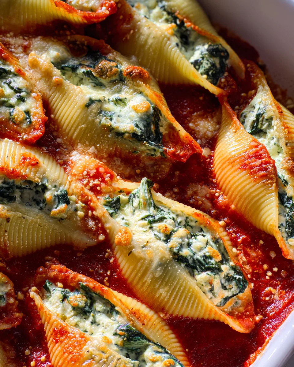 Spinach and Ricotta Stuffed Shells Recipe