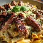 Steak and Creamy Garlic Parmesan Pasta 19 Steak and Creamy Garlic Parmesan Pasta