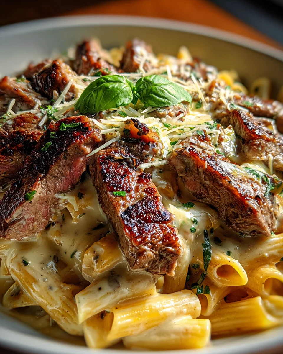Steak and Creamy Garlic Parmesan Pasta 20 Steak and Creamy Garlic Parmesan Pasta