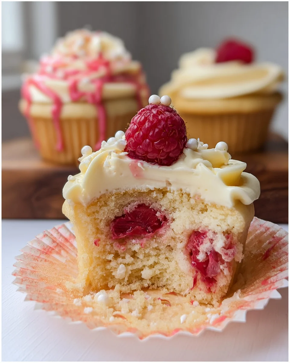 The Best White Chocolate Raspberry Cupcakes