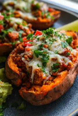 Turkey Taco Stuffed Sweet Potatoes