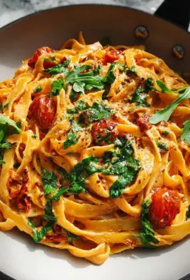 Vegan Creamy Sun Dried Tomato Pasta Recipe