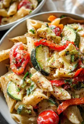 Vegan Pasta Primavera with Creamy Garlic Cashew Sauce