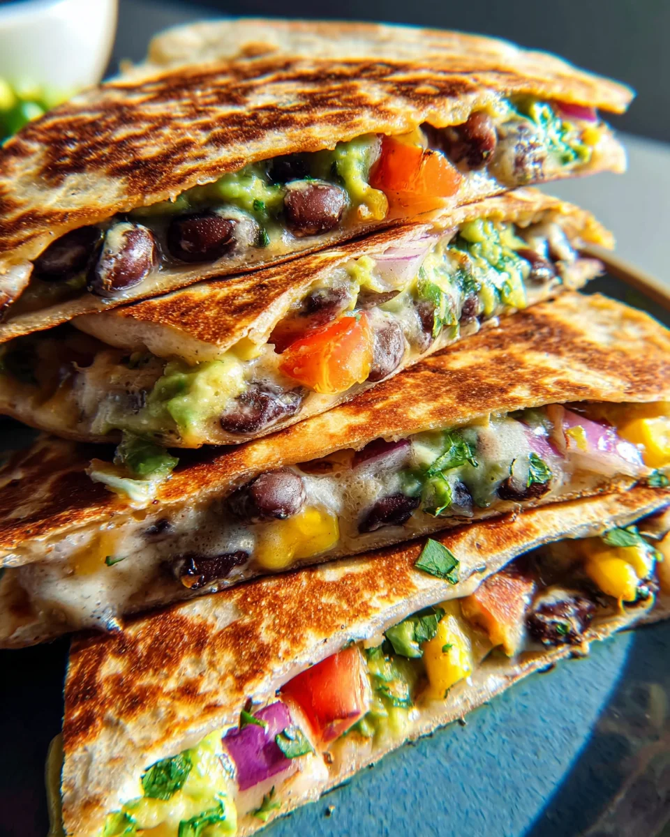 Vegan Quesadillas with Black Beans and Avocado 24 Vegan