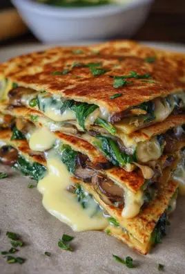 Vegan Spinach Quesadillas