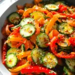 Viral Cucumber Pepper Salad