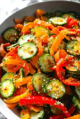 Viral Cucumber Pepper Salad