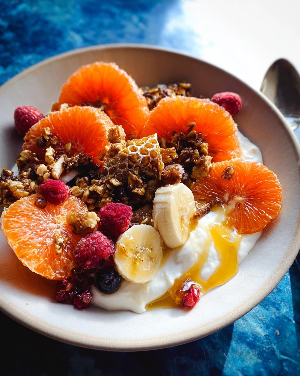 Winter Citrus Ricotta Breakfast Bowl with Honeycomb