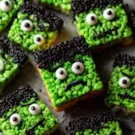Frankenstein Halloween Rice Krispie Treats