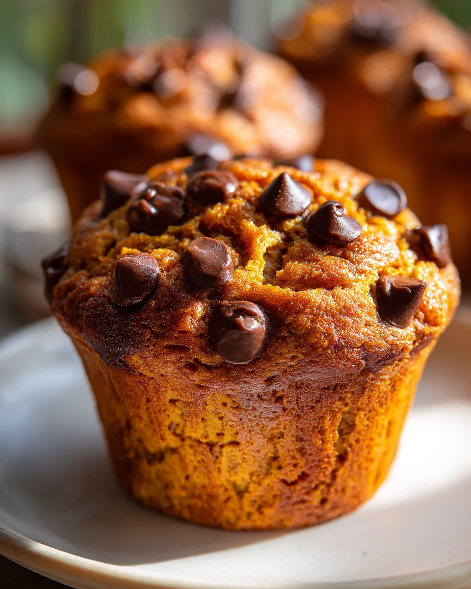 Pumpkin Chocolate Chip Muffins